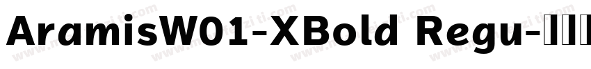 AramisW01-XBold Regu字体转换